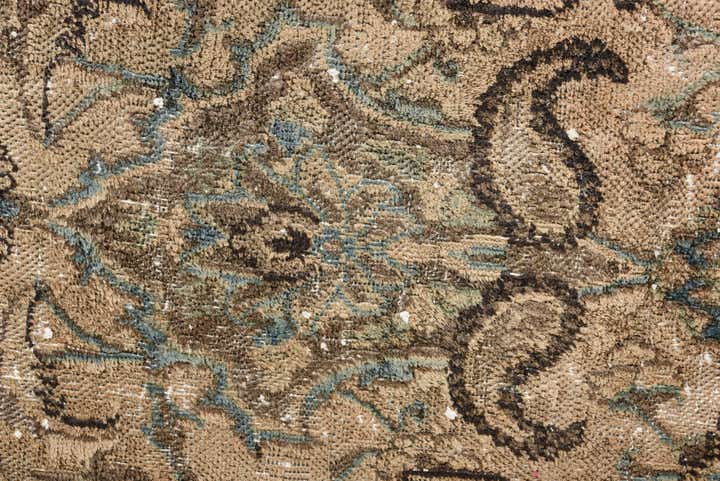 9' 8 x 12' 9 Hand Knotted Ultra Vintage Persian Wool Rug