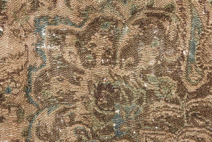 9' 8 x 12' 9 Hand Knotted Ultra Vintage Persian Wool Rug