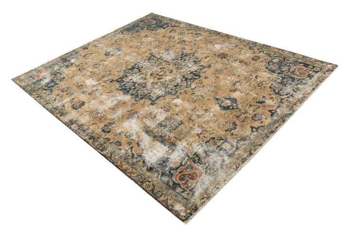 6' 3 x 7' 10 Hand Knotted Ultra Vintage Persian Wool Rug