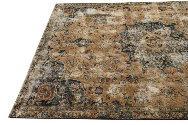 6' 3 x 7' 10 Hand Knotted Ultra Vintage Persian Wool Rug