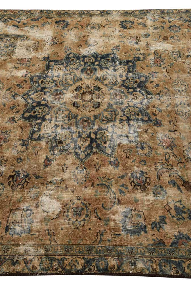 6' 3 x 7' 10 Hand Knotted Ultra Vintage Persian Wool Rug