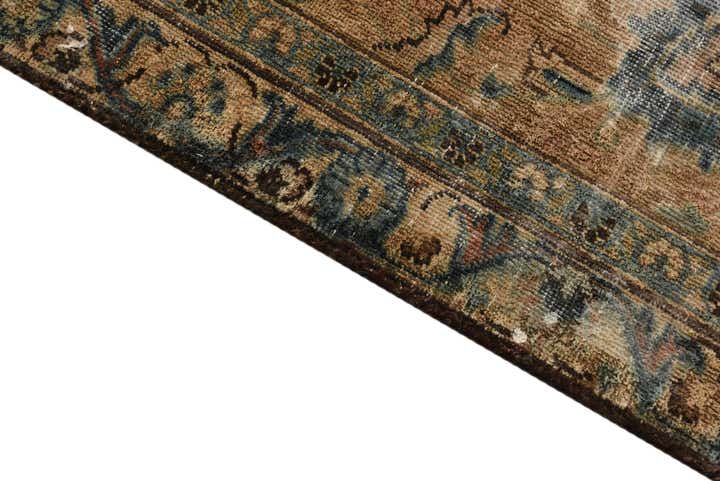 6' 3 x 7' 10 Hand Knotted Ultra Vintage Persian Wool Rug