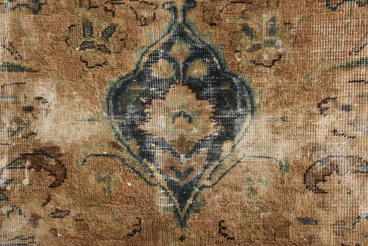 6' 3 x 7' 10 Hand Knotted Ultra Vintage Persian Wool Rug