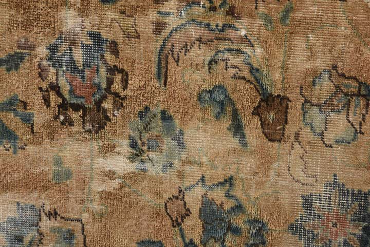 6' 3 x 7' 10 Hand Knotted Ultra Vintage Persian Wool Rug