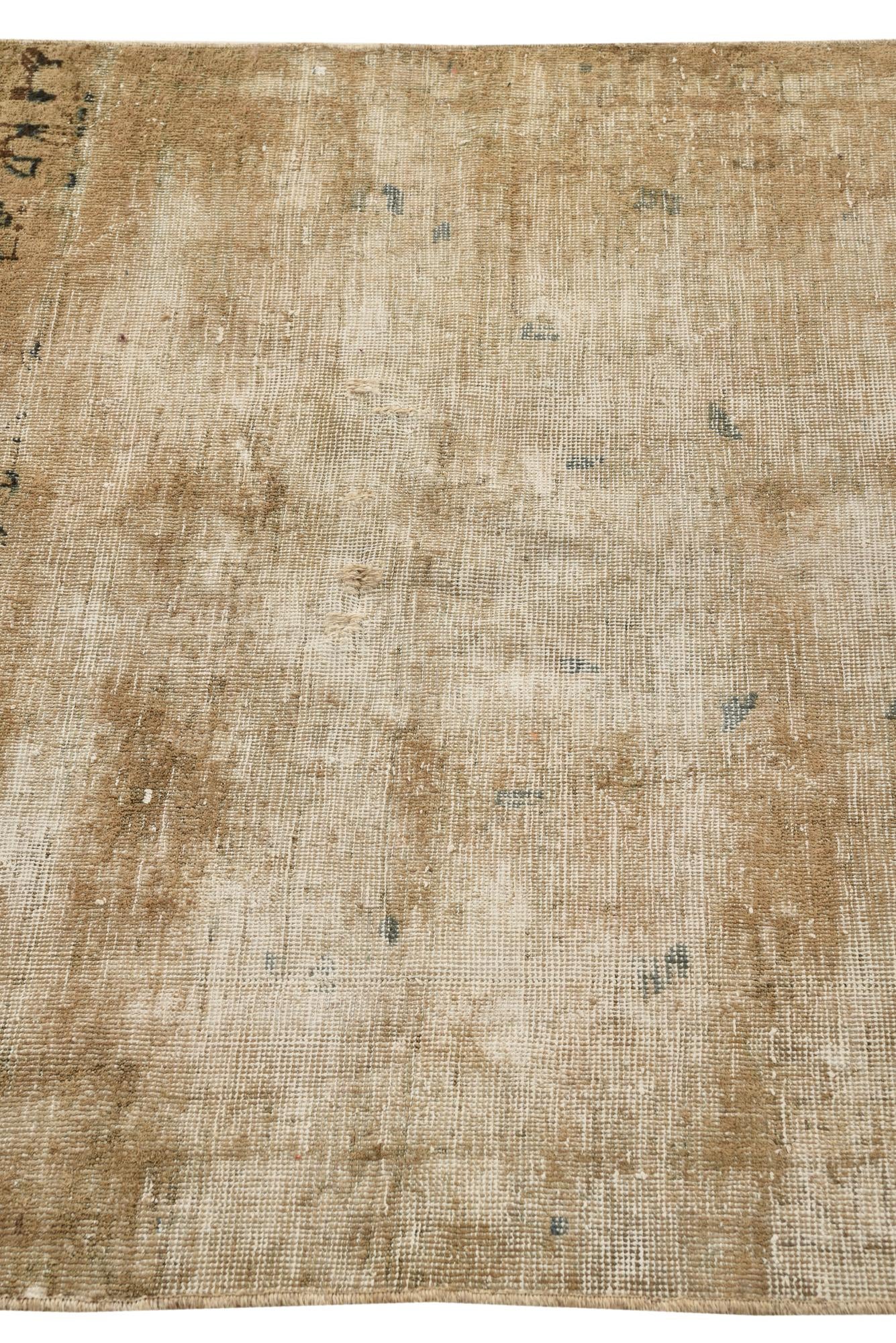 3' 7 x 6' 2 Hand Knotted Ultra Vintage Persian Wool Rug