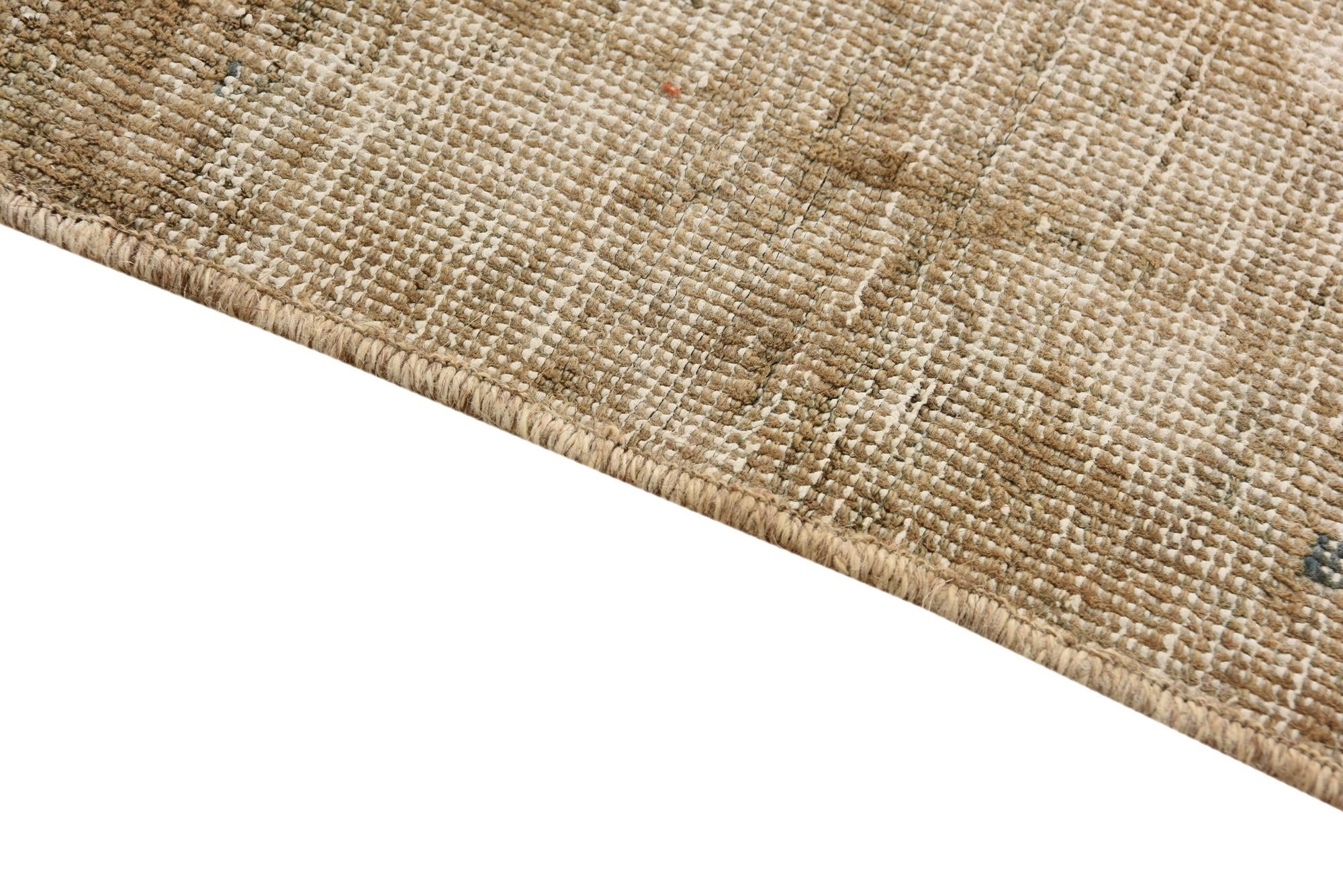 3' 7 x 6' 2 Hand Knotted Ultra Vintage Persian Wool Rug