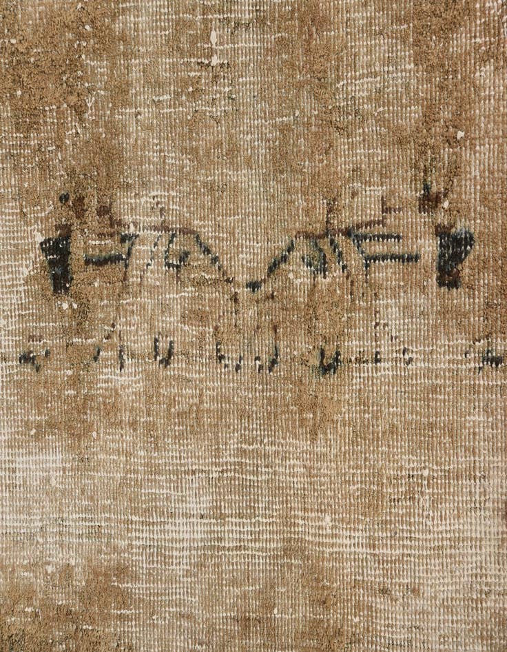 Detail image of 3' 7 x 6' 2  Hand Knotted Ultra Vintage Persian Wool Rug