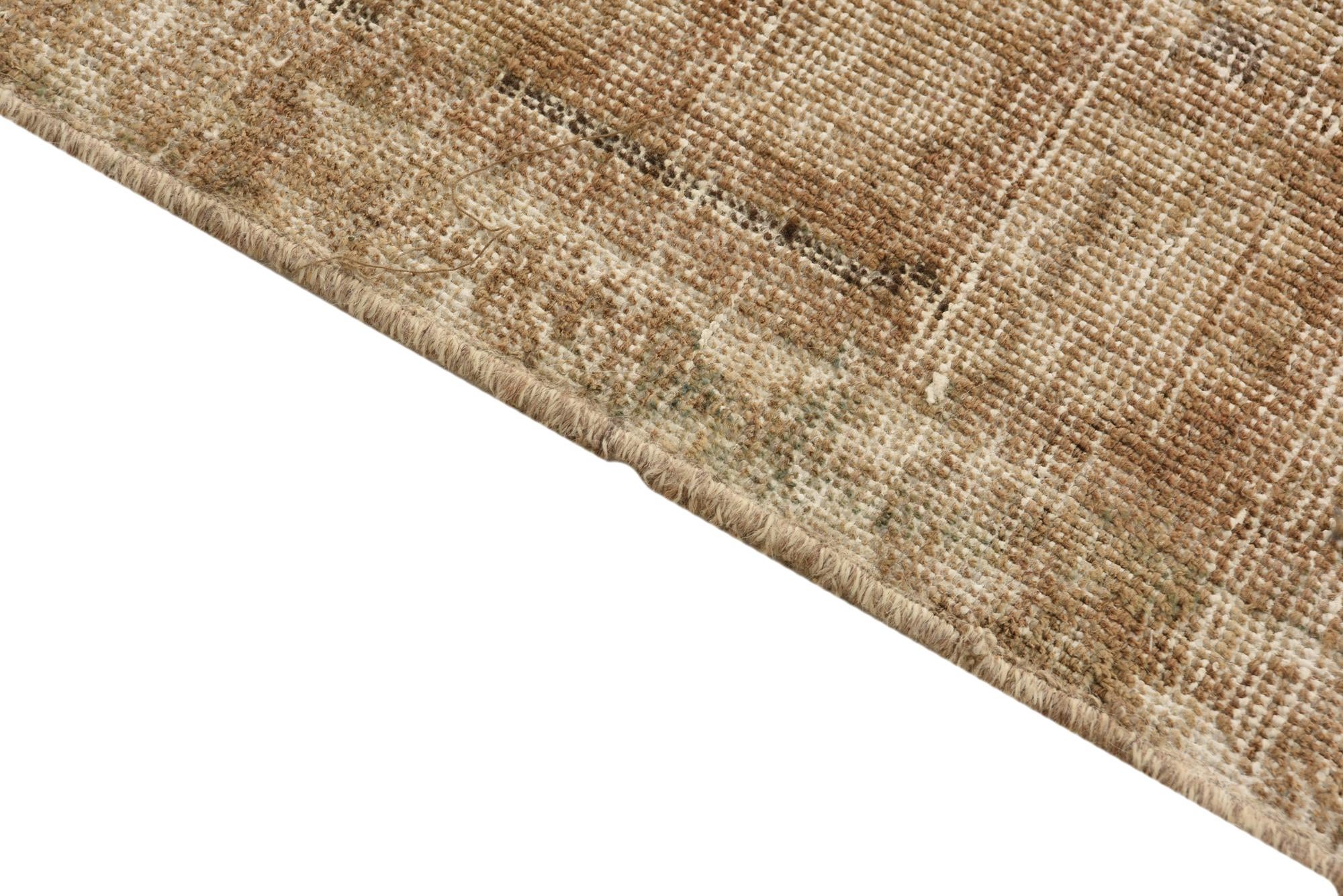 6' 9 x 9' 8 Hand Knotted Ultra Vintage Persian Wool Rug