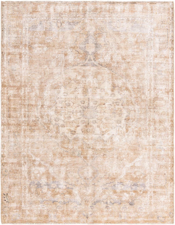  6' 9 x 9' 8  Hand Knotted Ultra Vintage Persian W...