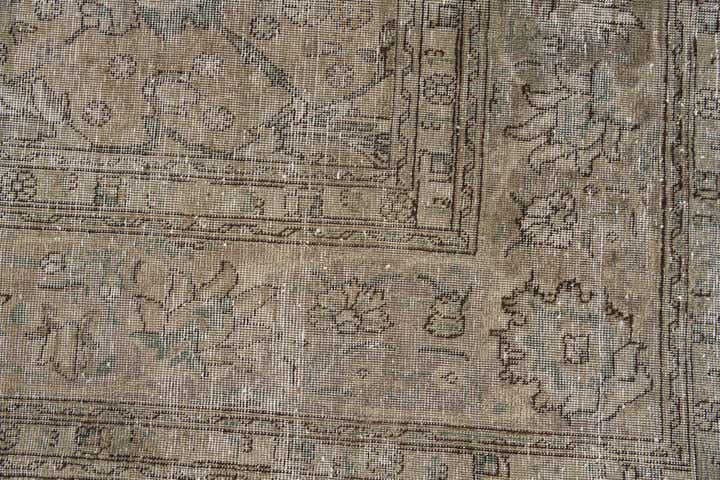 295cm x 380cm Hand Knotted Ultra Vintage Persian Wool Rug
