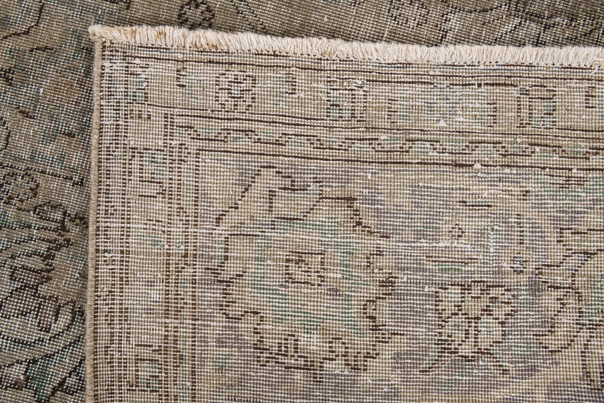 295cm x 380cm Hand Knotted Ultra Vintage Persian Wool Rug