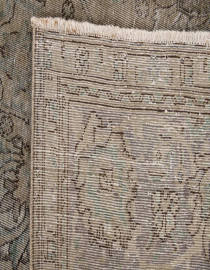 Detail image of 9' 8 x 12' 6  Hand Knotted Ultra Vintage Persian Wool Rug