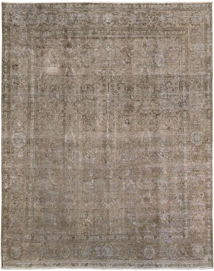 295cm x 380cm Hand Knotted Ultra Vintage Persian Wool Rug