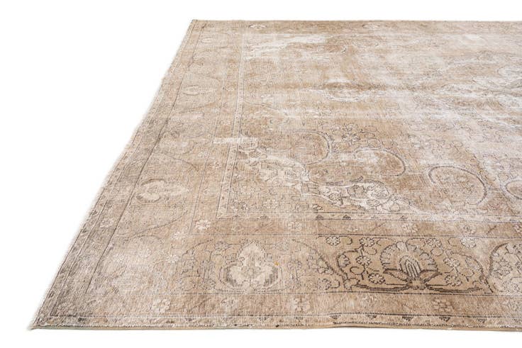 Detail image of 9' 6 x 12' 8 Hand Knotted Ultra Vintage Persian Wool Rug