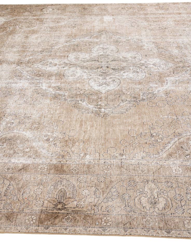 Detail image of 9' 6 x 12' 8  Hand Knotted Ultra Vintage Persian Wool Rug