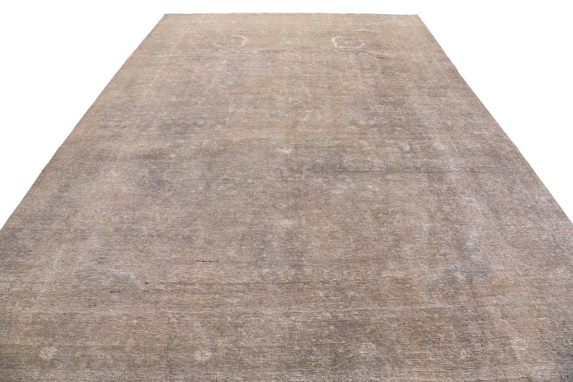 8' 2 x 11' 8 Hand Knotted Ultra Vintage Persian Wool Rug