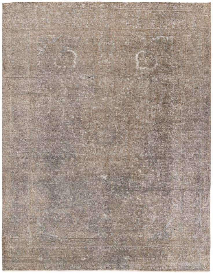 Detail image of 8' 2 x 11' 8 Hand Knotted Ultra Vintage Persian Wool Rug