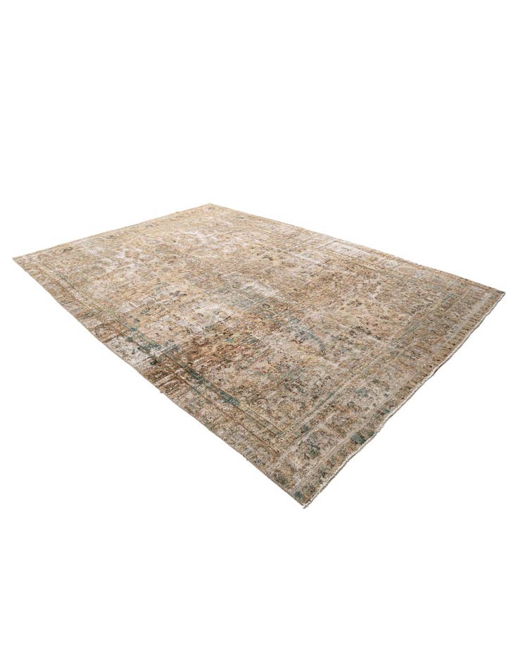 Detail image of 8' 6 x 12' 2 Hand Knotted Ultra Vintage Persian Wool Rug