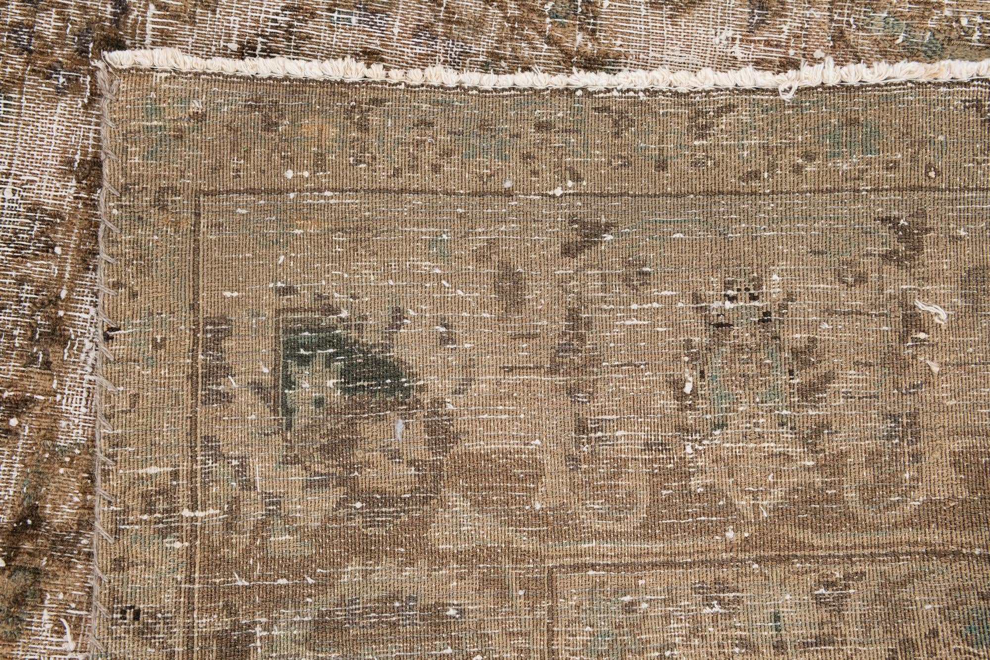 8' 6 x 12' 2 Hand Knotted Ultra Vintage Persian Wool Rug