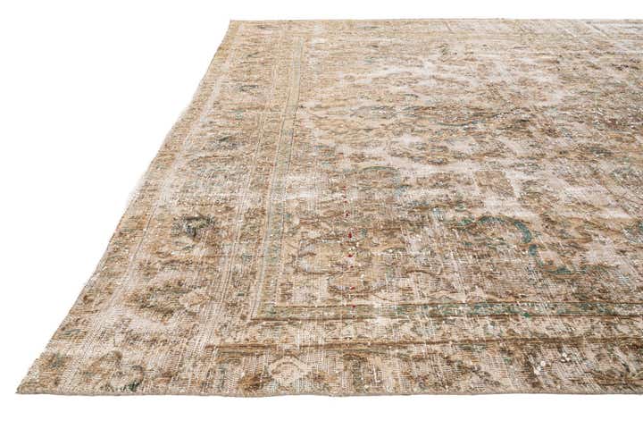 8' 6 x 12' 2 Hand Knotted Ultra Vintage Persian Wool Rug