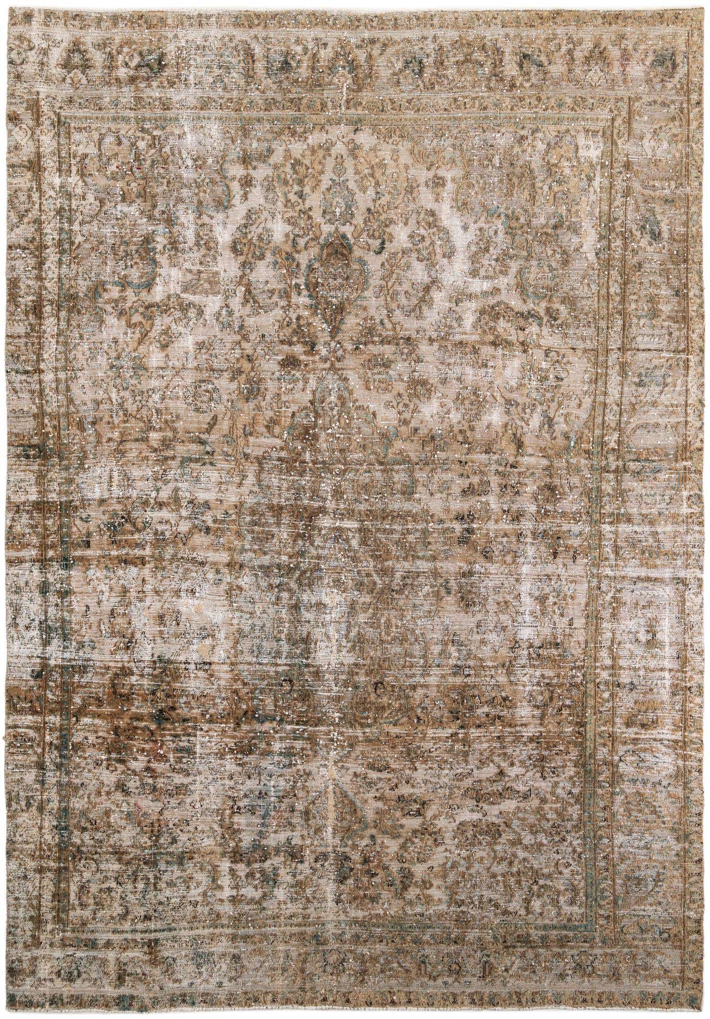 8' 6 x 12' 2 Hand Knotted Ultra Vintage Persian Wool Rug