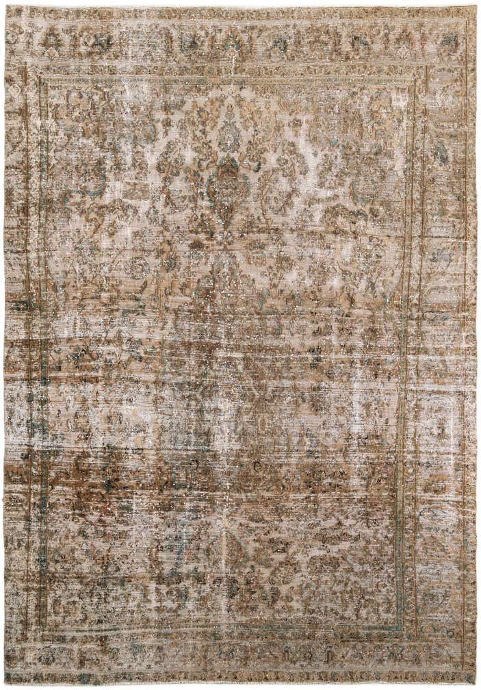 8' 6 x 12' 2 Hand Knotted Ultra Vintage Persian Wool Rug