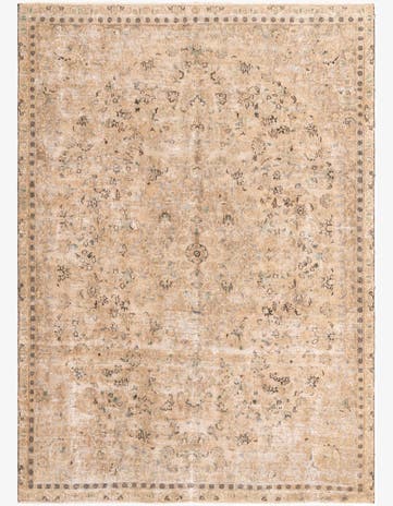 7' 5 x 10' 3 Hand Knotted Ultra Vintage Persian Wool Rug