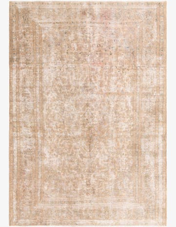 6' 5 x 9' 5 Hand Knotted Ultra Vintage Persian Wool Rug