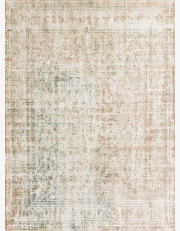 9' 2 x 12' 7 Hand Knotted Ultra Vintage Persian Wool Rug