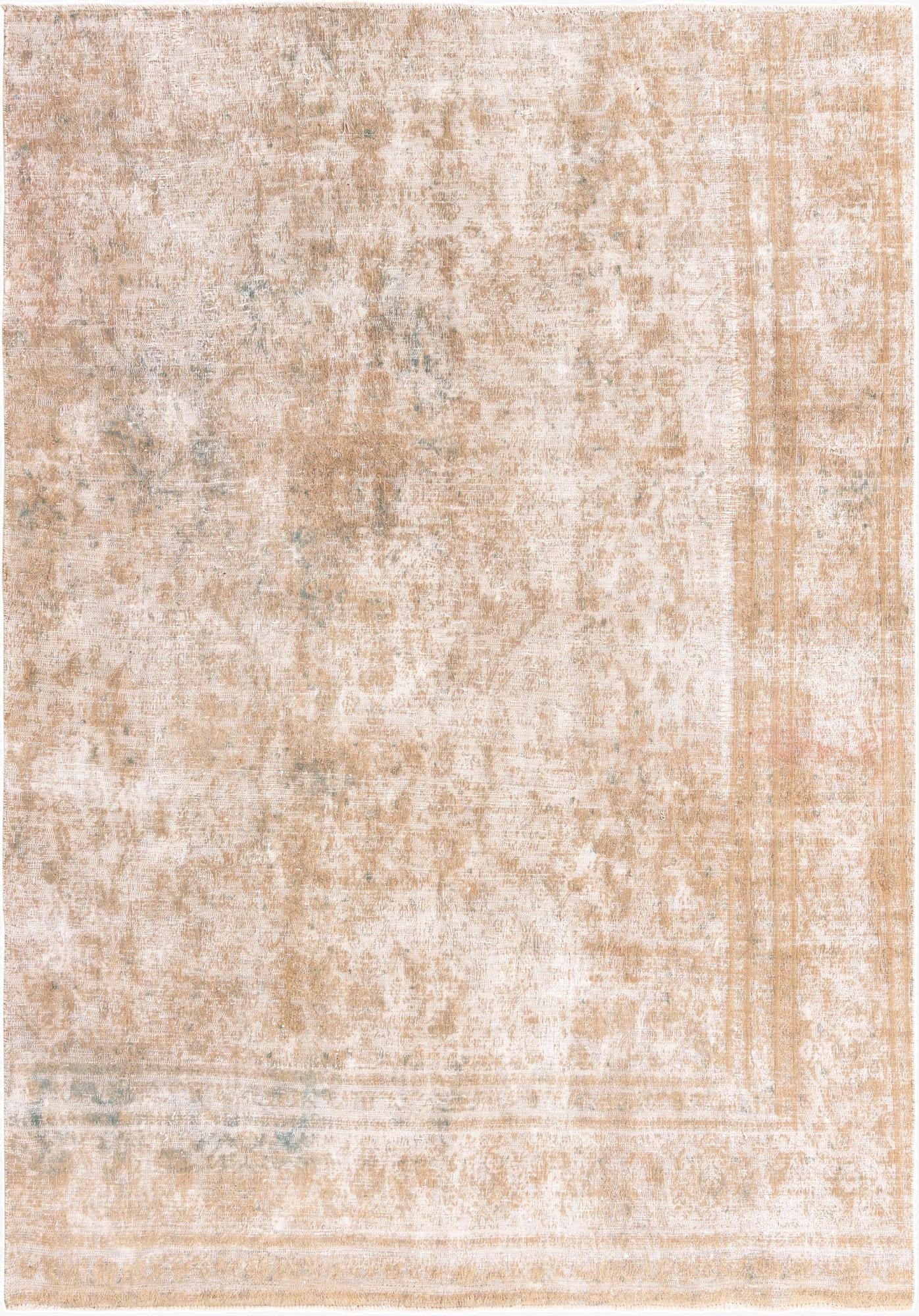 7' 2 x 10' 4  Hand Knotted Ultra Vintage Persian Wool Rug