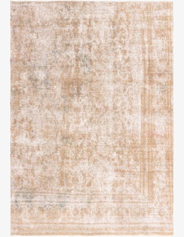 7' 2 x 10' 4 Hand Knotted Ultra Vintage Persian Wool Rug