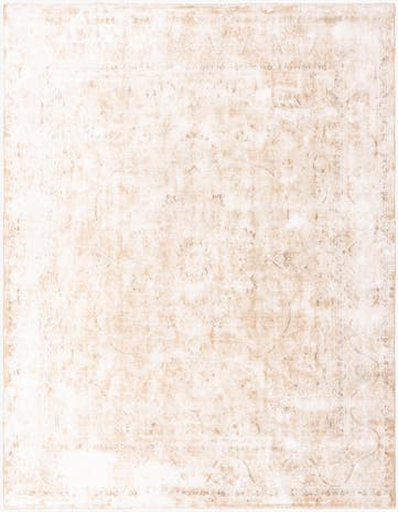 9' 9 x 12' 6 Hand Knotted Ultra Vintage Persian Wool Rug