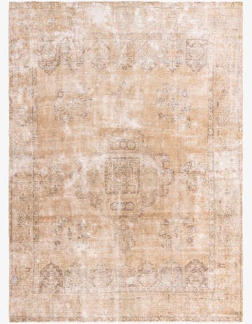 9' 1 x 12' 6 Hand Knotted Ultra Vintage Persian Wool Rug