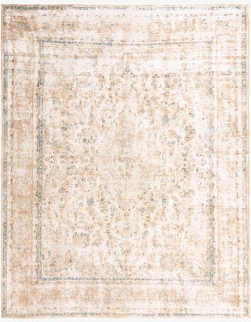 9' 6 x 12' 3 Hand Knotted Ultra Vintage Persian Wool Rug