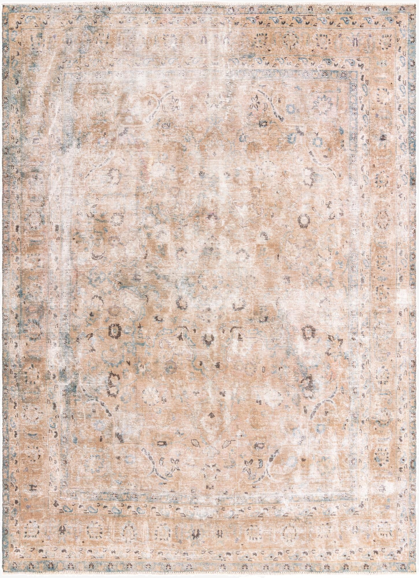 8' 2 x 11' 5  Hand Knotted Ultra Vintage Persian Wool Rug