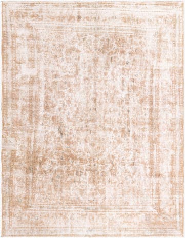 9' 3 x 12' 2 Hand Knotted Ultra Vintage Persian Wool Rug