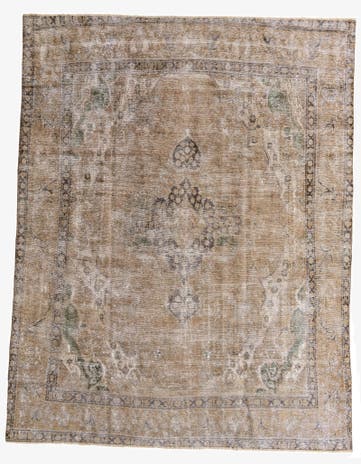 9' 3 x 11' 8 Hand Knotted Ultra Vintage Persian Wool Rug