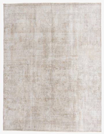 9' 3 x 12' Hand Knotted Ultra Vintage Persian Wool Rug