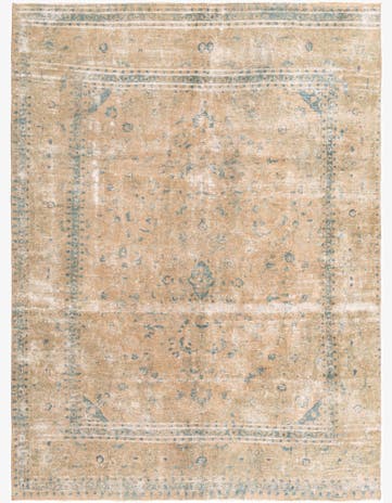 7' 6 x 10' Hand Knotted Ultra Vintage Persian Wool Rug