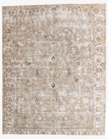 9' 4 x 11' 8 Hand Knotted Ultra Vintage Persian Wool Rug