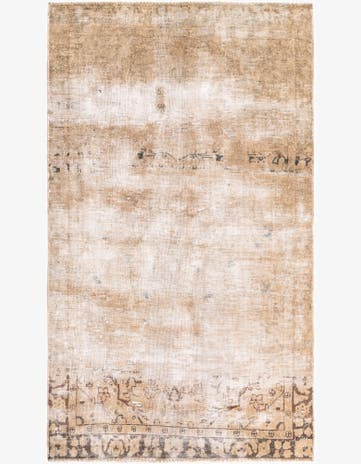 3' 7 x 6' 2 Hand Knotted Ultra Vintage Persian Wool Rug