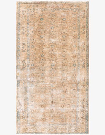 3' 9 x 6' 7 Hand Knotted Ultra Vintage Persian Wool Rug