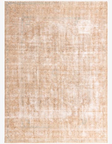 9' 9 x 13' 4 Hand Knotted Ultra Vintage Persian Wool Rug