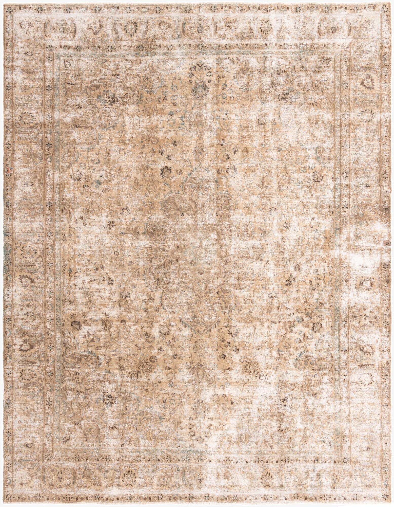 Primary image 9' 1 x 11' 9  Hand Knotted Ultra Vintage Persian Wool Rug