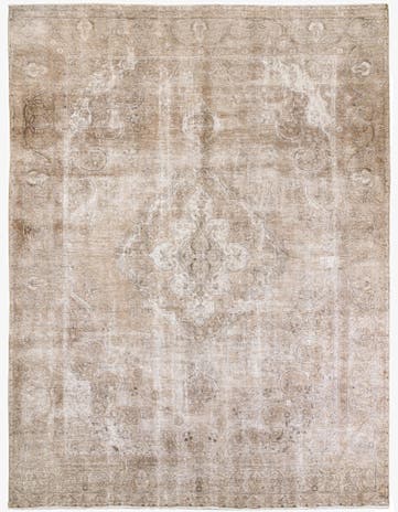 9' 6 x 12' 8 Hand Knotted Ultra Vintage Persian Wool Rug