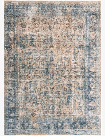 7' 8 x 10' 9 Hand Knotted Ultra Vintage Persian Wool Rug