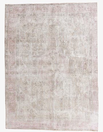 7' 8 x 10' 5 Hand Knotted Ultra Vintage Persian Wool Rug