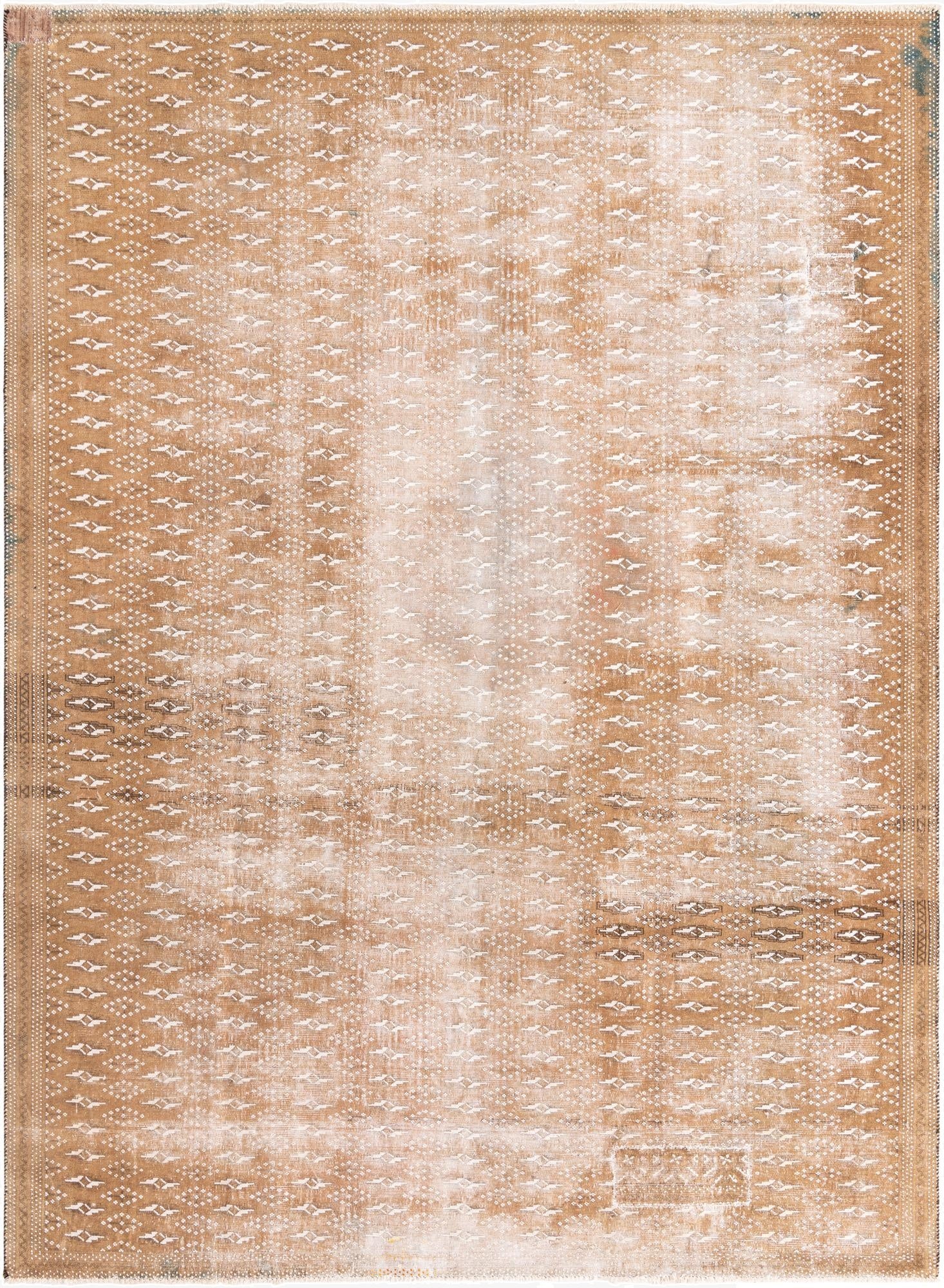 8' 1 x 11'  Hand Knotted Ultra Vintage Persian Wool Rug