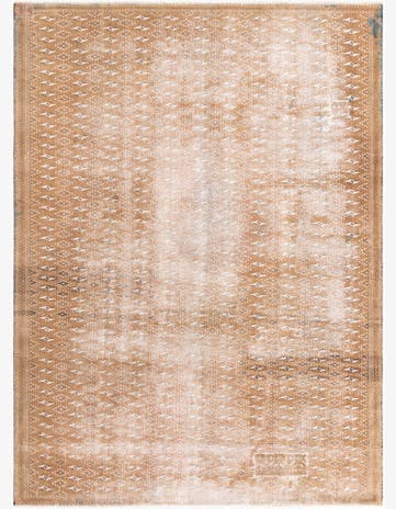 8' 1 x 11' Hand Knotted Ultra Vintage Persian Wool Rug