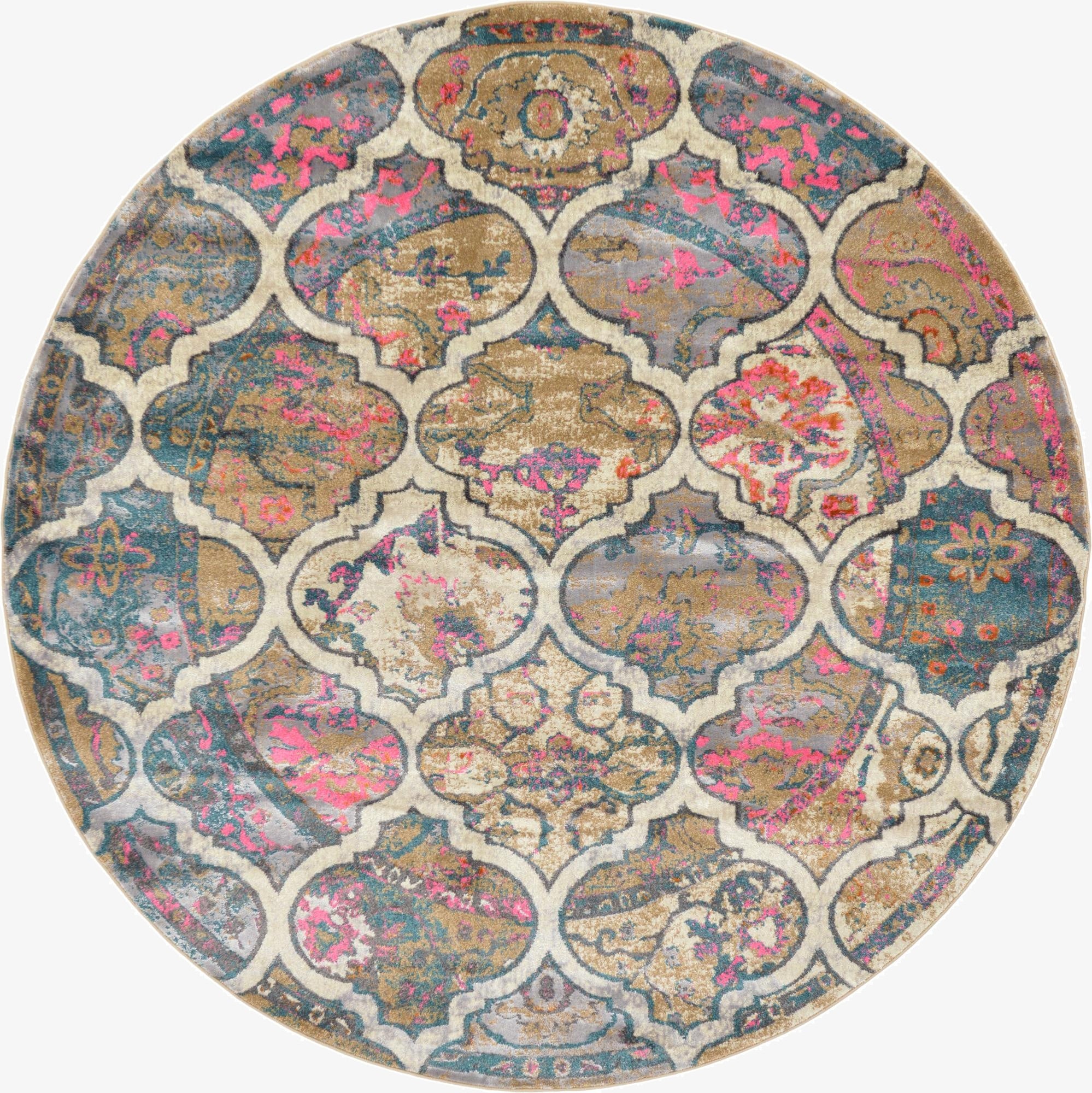 Dark Beige Delilah Round Rug